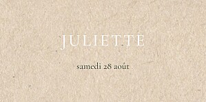 Marque-place baptême original gaieté beige Marque-place baptême original gaieté beige