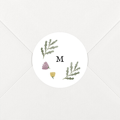 Stickers pour enveloppes naissance conte aquarelle blanc Stickers pour enveloppes naissance conte aquarelle blanc