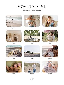 Affiche original moments de vie blanc Affiche original moments de vie blanc