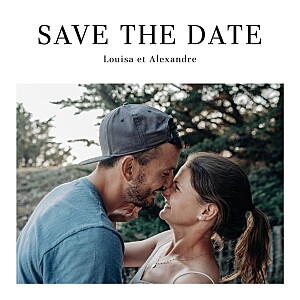 Save the date blanc magazine blanc Save the date blanc magazine blanc