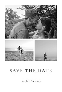 Save the date blanc précieux moments (4 photos) blanc Save the date blanc précieux moments (4 photos) blanc