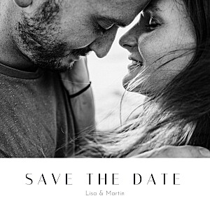 Save the date blanc cœur d'or (dorure) blanc Save the date blanc cœur d'or (dorure) blanc