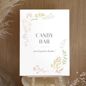 Panneau mariage Brins d'été ocre Panneau mariage Brins d'été ocre