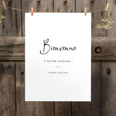 Panneau mariage Intemporel blanc Panneau mariage Intemporel blanc