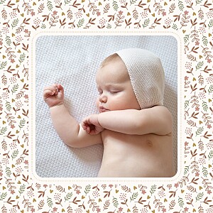Faire-part de naissance coeurs sweet liberty (4 pages) rose Faire-part de naissance coeurs sweet liberty (4 pages) rose