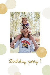 Carte d'invitation anniversaire adulte confettis vert Carte d'invitation anniversaire adulte confettis vert