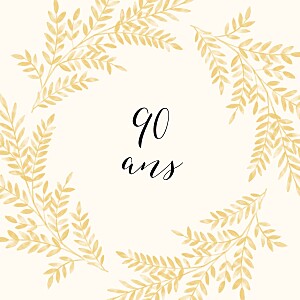 Carte d'invitation anniversaire adulte ritournelle jaune Carte d'invitation anniversaire adulte ritournelle jaune