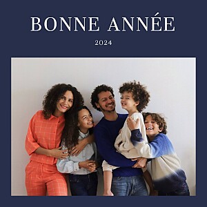 Carte de voeux noir magazine bleu Carte de voeux noir magazine bleu