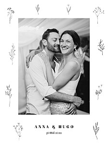 Affichette photos herbier blanc Affichette photos herbier blanc