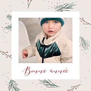 Carte de voeux tous genres vent d'hiver (4 pages) beige Carte de voeux tous genres vent d'hiver (4 pages) beige