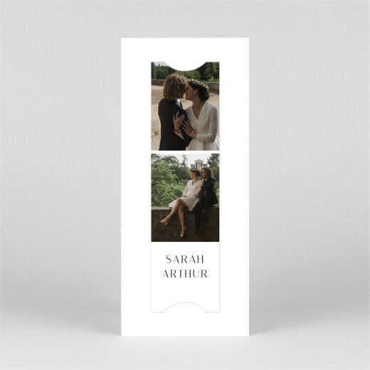 Save The Date Mariage 2CV fleurie, recto-verso