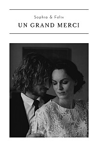 Carte de remerciement mariage moderne grand évènement blanc Carte de remerciement mariage moderne grand évènement blanc
