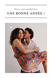 Carte de voeux photos grand évènement blanc Carte de voeux photos grand évènement blanc