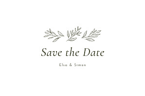Save the date blanc romantique toscane Save the date blanc romantique toscane