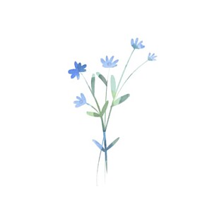 Etiquette perforée mariage bleu couronne florale bleu Etiquette perforée mariage bleu couronne florale bleu