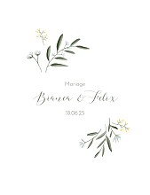 Faire-part de mariage Douceur blanc Faire-part de mariage Douceur blanc