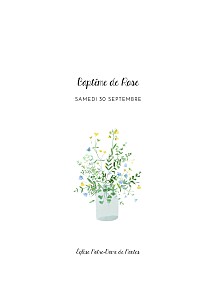Couverture livret de messe mixte cadre fleuri blanc Couverture livret de messe mixte cadre fleuri blanc