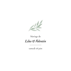 Faire-part de mariage été feuille aquarelle (4 pages) vert Faire-part de mariage été feuille aquarelle (4 pages) vert