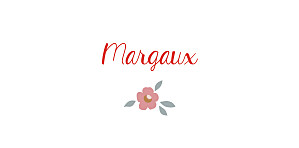 Marque-place baptême rose flora rose Marque-place baptême rose flora rose