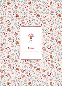 Couverture livret de messe rose flora rose Couverture livret de messe rose flora rose
