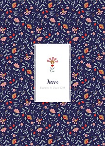 Couverture livret de messe bleu flora bleu Couverture livret de messe bleu flora bleu