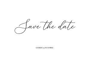 Save the date blanc notre lieu blanc Save the date blanc notre lieu blanc