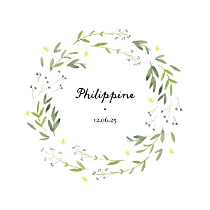 Faire-part de naissance vert danse de printemps (4 pages) vert Faire-part de naissance vert danse de printemps (4 pages) vert
