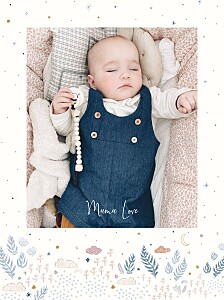 Affichette photo douceur céleste blanc Affichette photo douceur céleste blanc