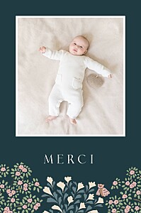 Carte de remerciement animaux forêt enchantée vert Carte de remerciement animaux forêt enchantée vert