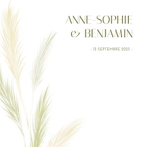Faire-part de mariage vert oyats (4 pages) vert Faire-part de mariage vert oyats (4 pages) vert