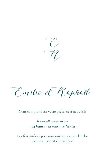 Étiquette de bouteille mariage Ronde des prés - Rosemood