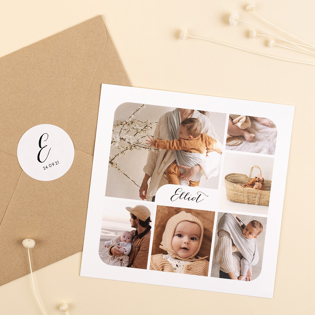 Faire-part de naissance tendre innocence Faire-part de naissance tendre innocence
