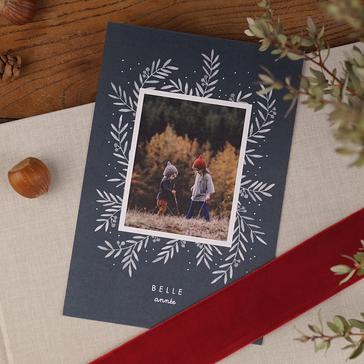 Carte de voeux jolies brindilles Carte de voeux jolies brindilles