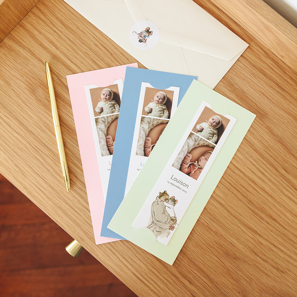 Stickers pour enveloppes naissance ernest et célestine i Stickers pour enveloppes naissance ernest et célestine i